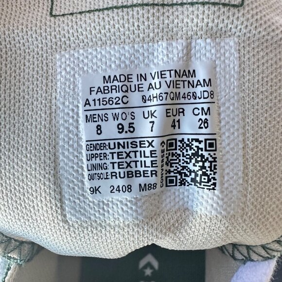 ⭐Converse Run Star Hike Hi Platform 9.5 Women Shoes Floral Green Sneaker A11562C - Picture 12 of 12